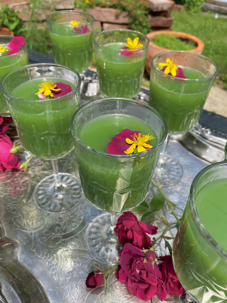 Cucumber Lemon Balm Mocktail